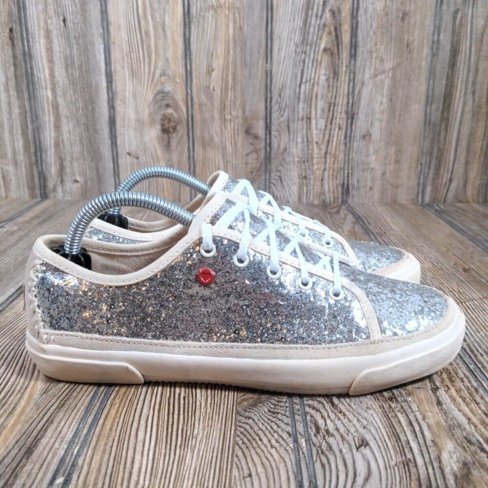 UGG Glitter Sparkle Fashion Sneakers Shoes Women Girls‎ Sz 4 Rose Gold Silver